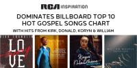 RCAI domine le tableau des 10 meilleurs chansons Gospel de Billboard avec les succès de Kirk, Donald, Koryn & William! | @RCAInspiration