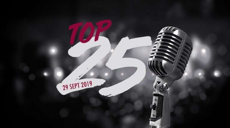 Top 25 musiques , 29 sept 2019