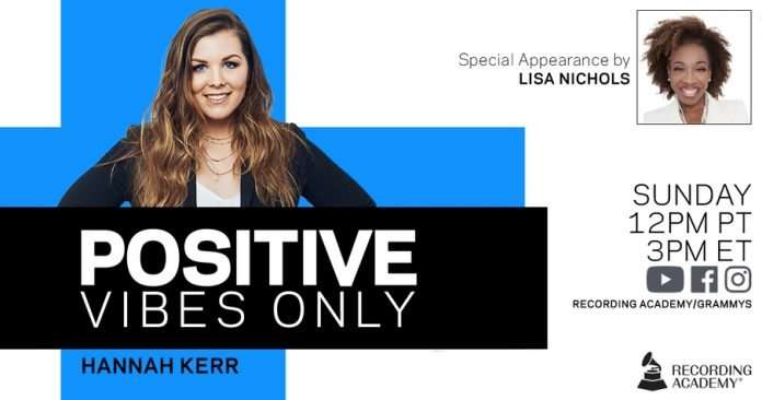 Hannah Kerr apparaît dans la série `` Positive Vibes Only ''