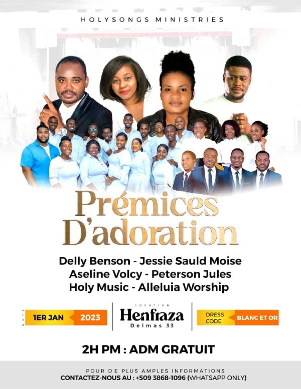Haiti : Prémices d'adoration , une invitation inspirée à ne pas manquer