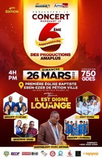 26 mars 2023 , concert 6ème anniversaire des productions AMAPLUS