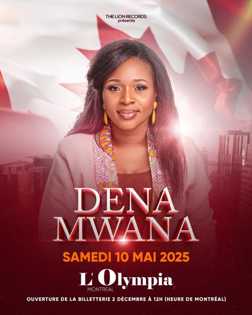Dena Mwana à l'Olympia : Réservez vos places