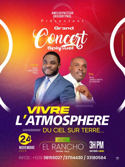 Venez adorer avec Gregory Paul et James Alcindor le 24 novembre 2024