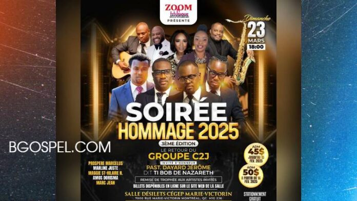 Soirée Hommage Gospel 2025 : Tibob De Nazareth et C2J à Montréal
