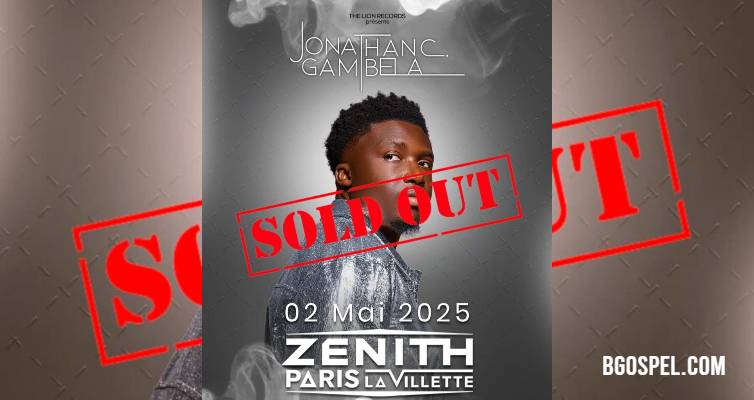 Jonathan Gambela : le concert gospel du 2 mai 2025 au Zénith de Paris affiche complet