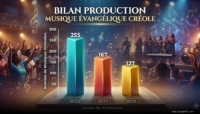 Bilan 2025 musique évangélique créole – chiffres, pics et artistes