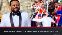 André Muscadin candidat – le pasteur vise la présidence d’Haïti 2026