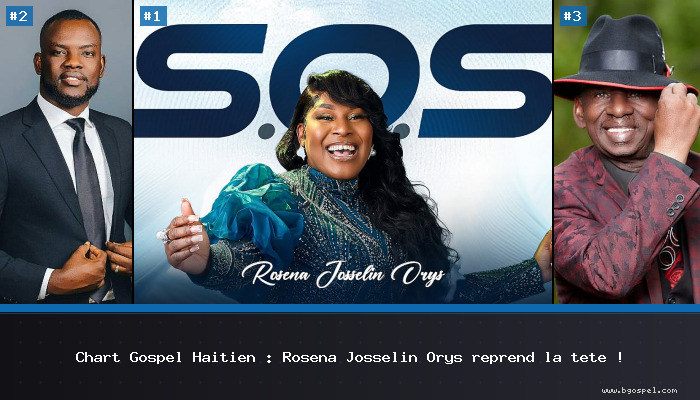 Chart Gospel Haïtien : Rosena Josselin Orys reprend la tête !