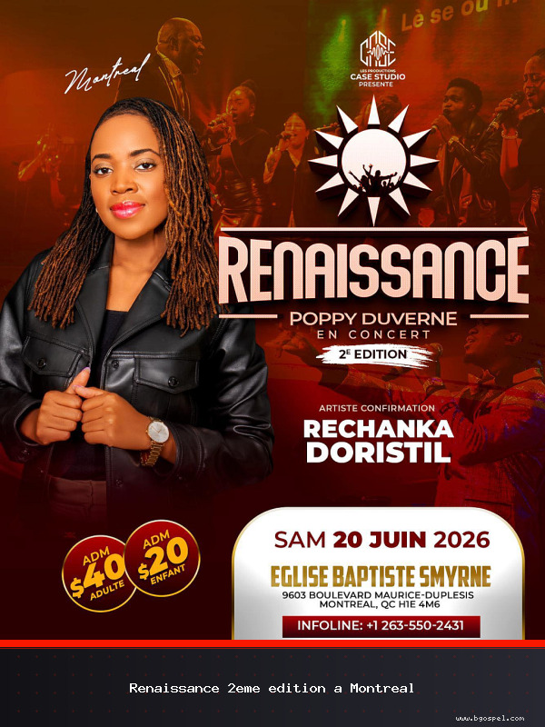 Louange avec Poppy Duverne, Nelsia Olysse Louis et Talitha Laguerre le 20 juin à Montréal