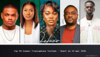 Top 50 Gospel Francophone YouTube – Chart du 14 mai 2026