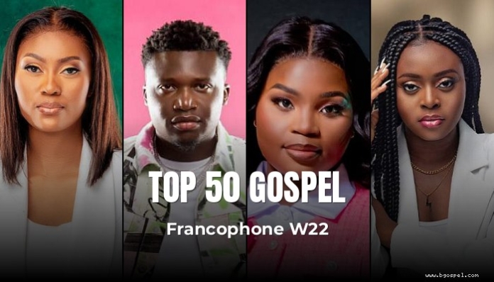 Top 50 Gospel - Faveur Mukoko prend la tête du Chart Franco