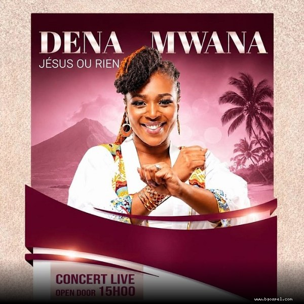 Affiche de l'événement - Dena Mwana – concert en Martinique – Jésus ou rien