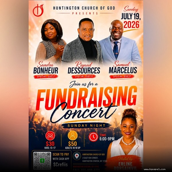 Concert Gospel Huntington 2026 : Sandra Bonheur & Invités