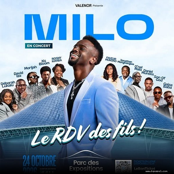 Affiche de l'événement - Concert Gospel MILO à Abidjan 2026 – Le RDV des Fils