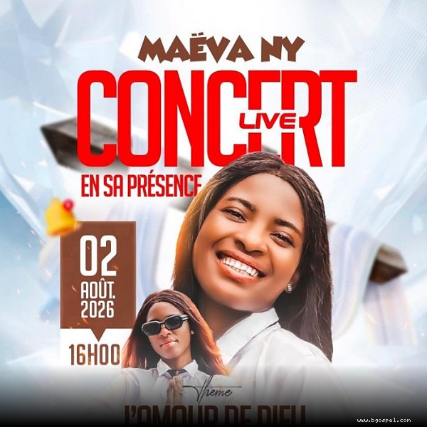 Affiche de l'événement - Concert Live En Sa Présence avec Maëva Ny au Gabon