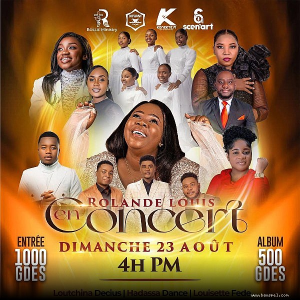 Affiche de l'événement - Concert de Louange Rolande Louis à Delmas Haïti 2026