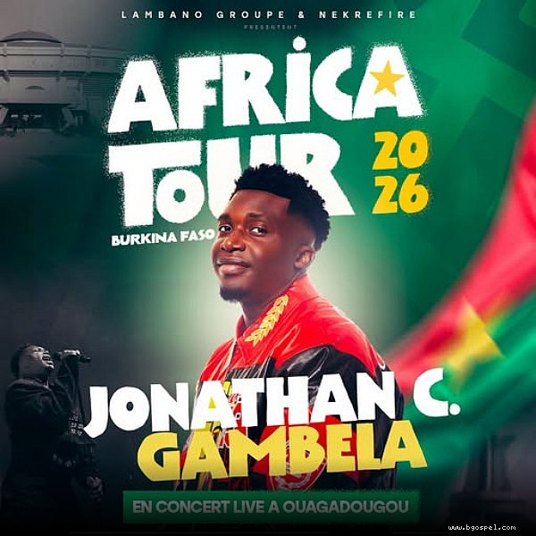 Affiche de l'événement - Concert Jonathan C. Gambela Africa Tour 2026 à Ouagadougou