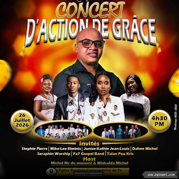 Affiche de l'événement - Concert d'Action de Grâce de Zazoodrummer à Delmas