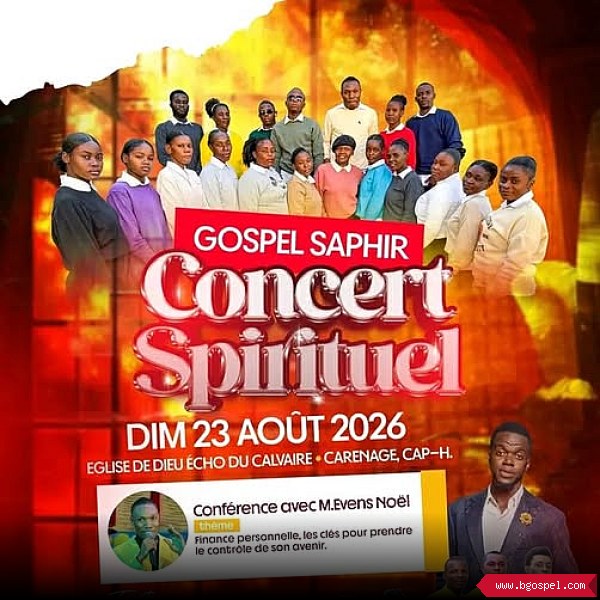 Affiche de l'événement - Concert Spirituel Gospel Saphir au Cap-Haïtien