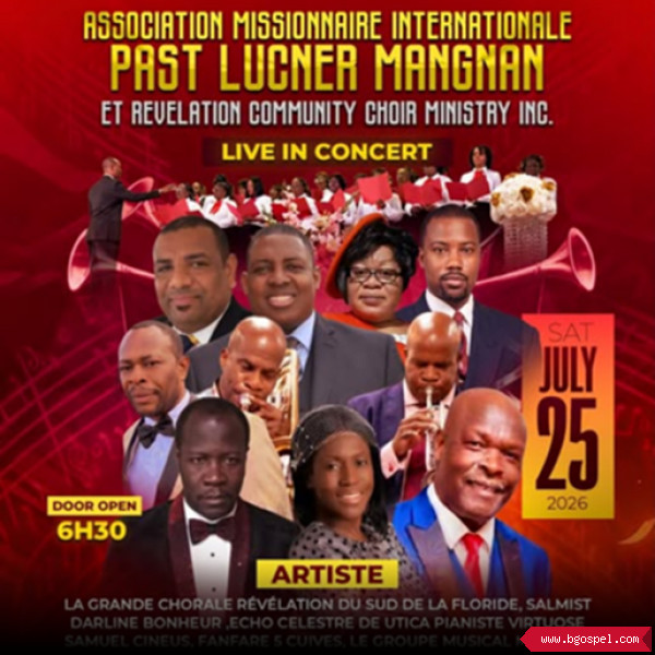 Affiche de l'événement - Concert Gospel Brooklyn 2026 : Past Lucner Mangnan