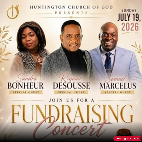Affiche de l'événement - Concert Gospel avec Rigaud Desousse à Huntington 2026